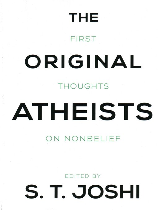 Title details for Original Atheists by S. T. Joshi - Available